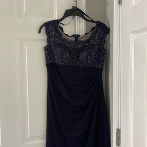 Beautiful navy full length dress